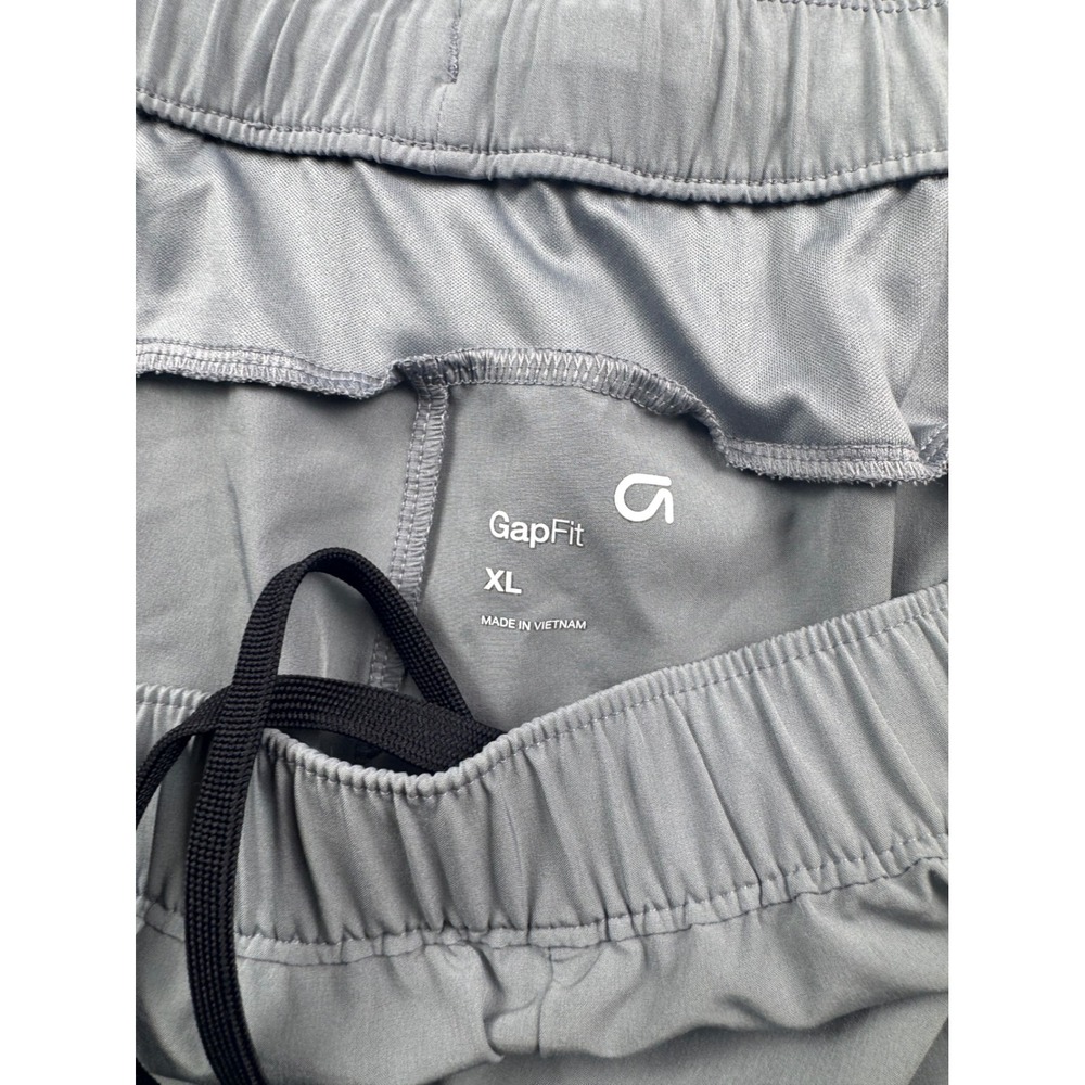 GapFit Mens XL Joggers Gray Lightweight Drawstring Active Pants 1316 - Picture 2 of 8
